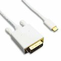 Swe-Tech 3C USB-C video cable, USB-C device to DVI display, 3 foot, white FWT10U2-35003